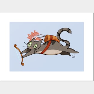 Cupid Cat Posters and Art